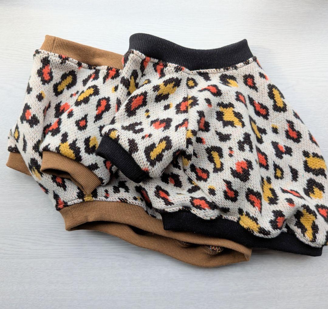 MYSKMT様専用 フレブル服 レオパード柄ラグラン ハンドメイド