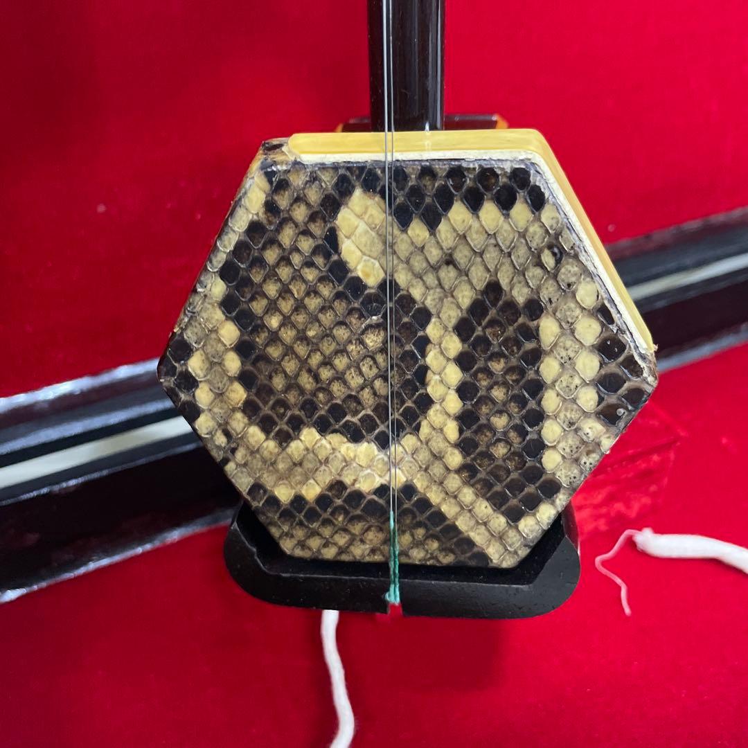 高級 虎丘 二胡 龍頭 弦楽器 民族楽器 ケース付属