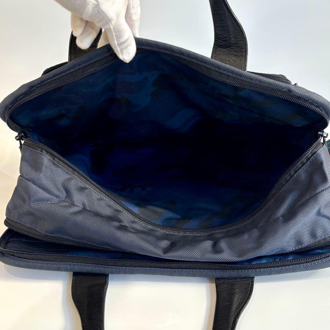 美品 トゥミ ソフネット 2WAY ブリーフケース ネイビー ビジネスバッグ
