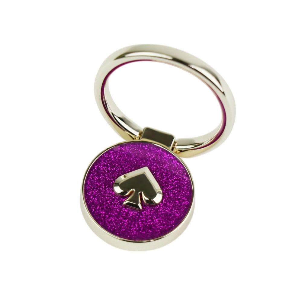 ケイトスペード】ダークラズベリー バンカーリング付 iPhone15対応ケース