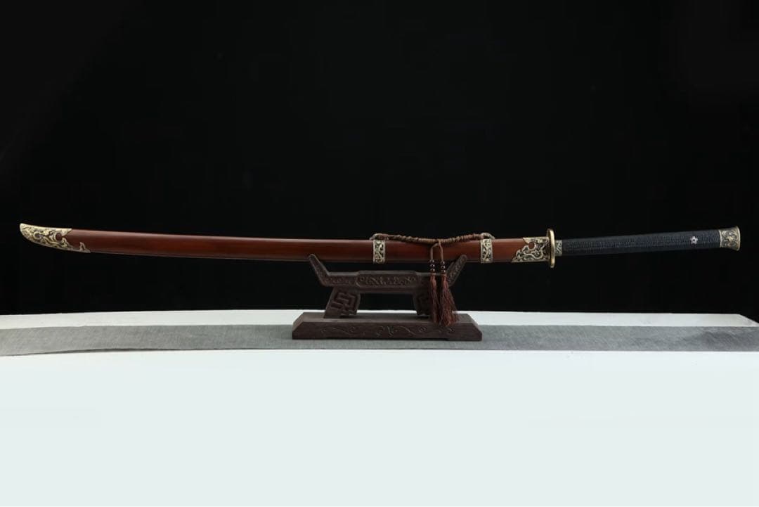 竜紋苗刀 長尺 模擬刀 日本刀 模造刀 鑑賞用 武具