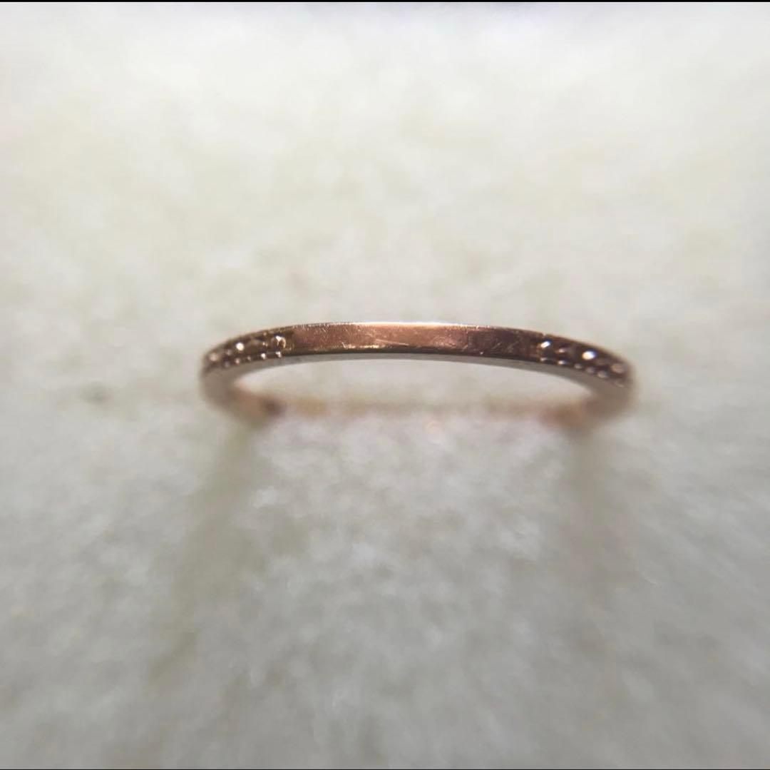 k10PGリボンダイヤモンドリング