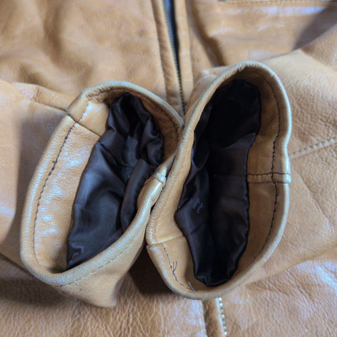 廃盤】USA製 Schott AT101 レザージャケット ブラウン 38