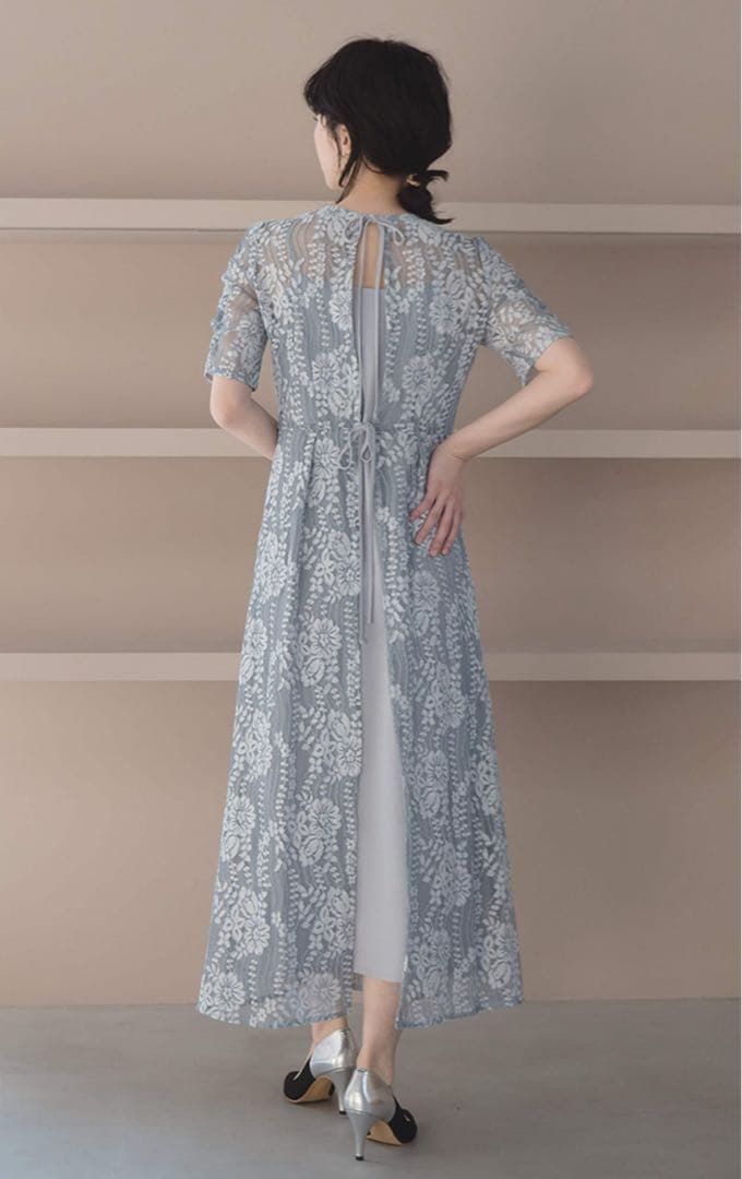 kaene レースエプロン ワンピース