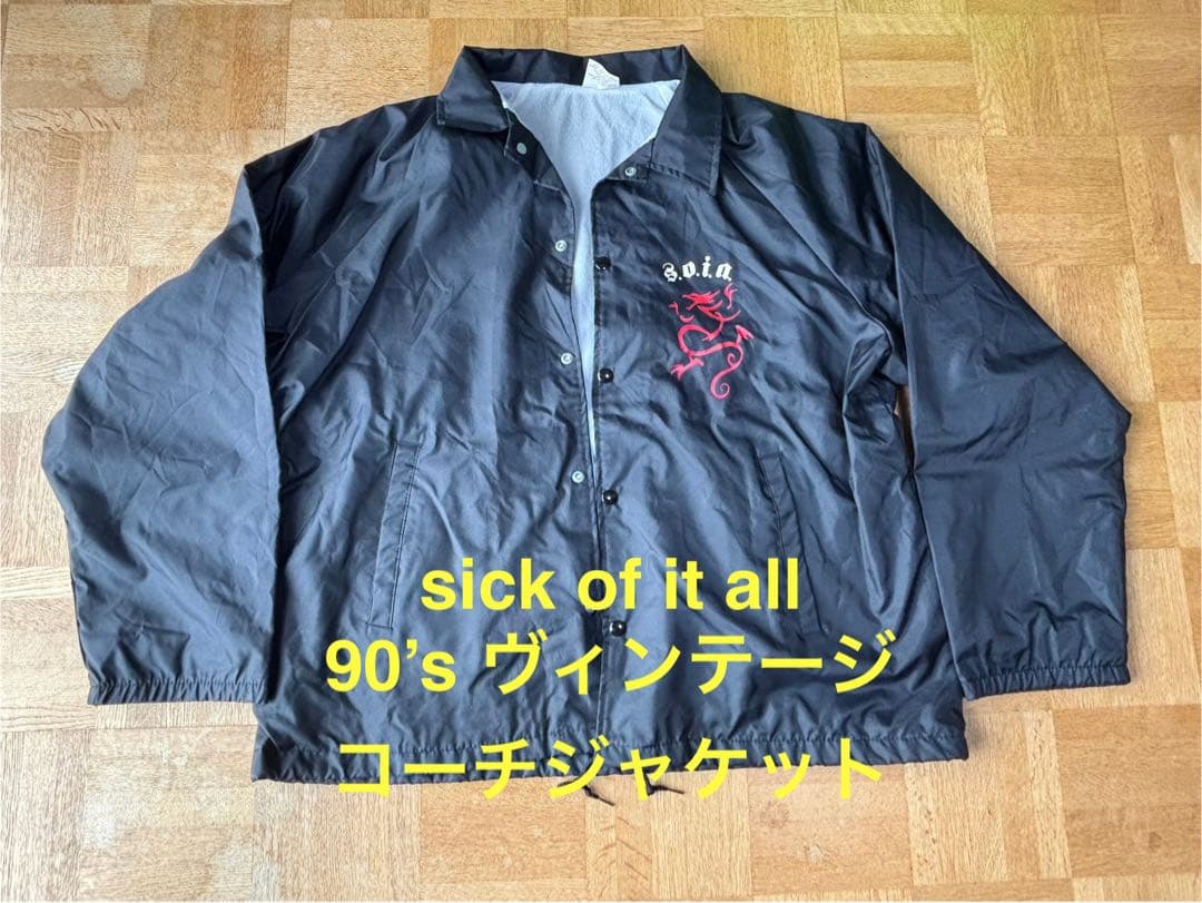SICK OF IT ALL 90's ヴィンテージ コーチジャケット