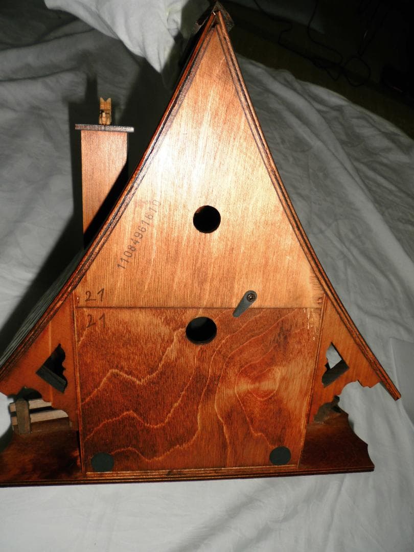 『美品』ドイツ・シュナイダー　からくり掛け時計　カッコウ時計　8匹の猫