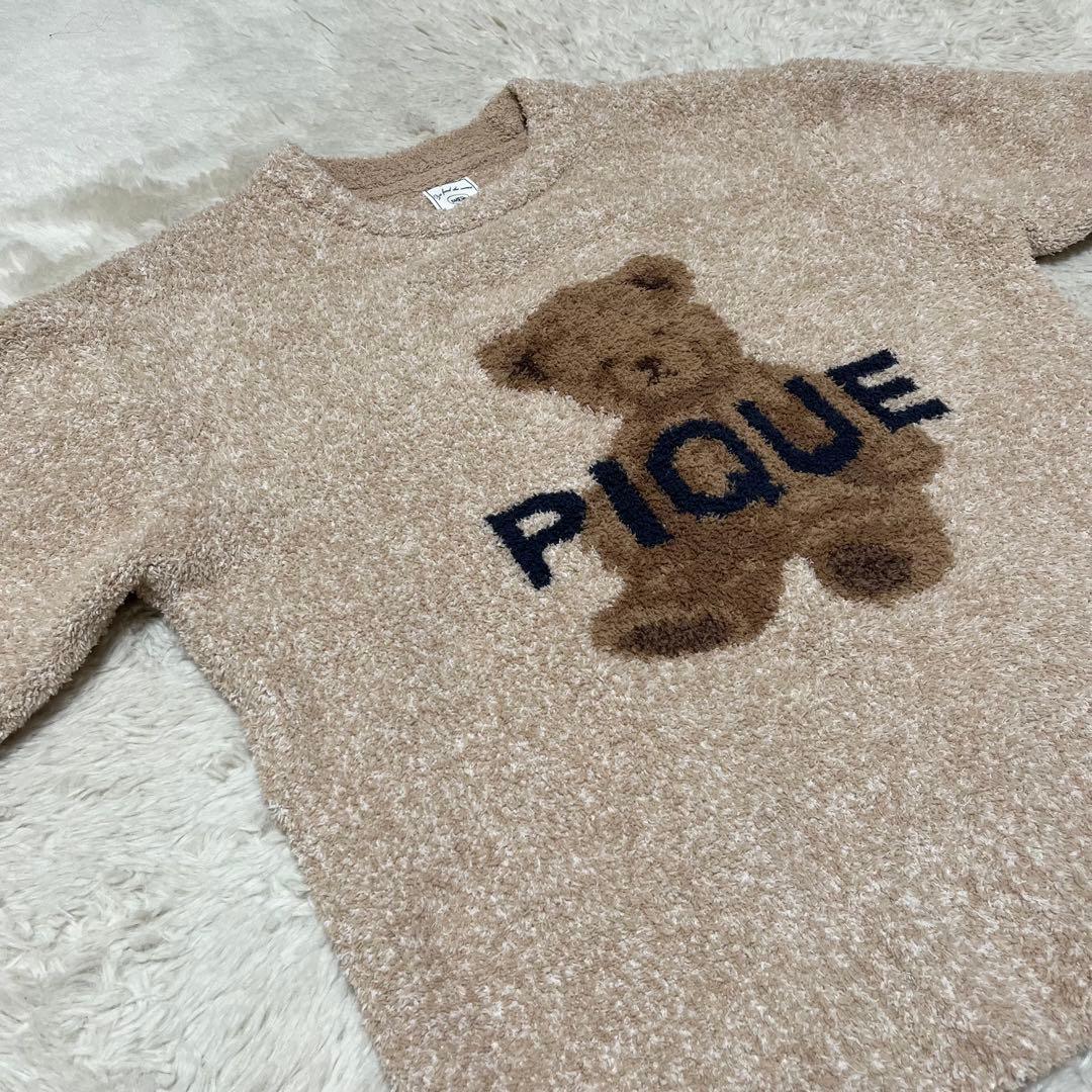 未使用級　ジェラートピケ　ルームウェア　パジャマ　セットアップ　くま　クマ　ベア