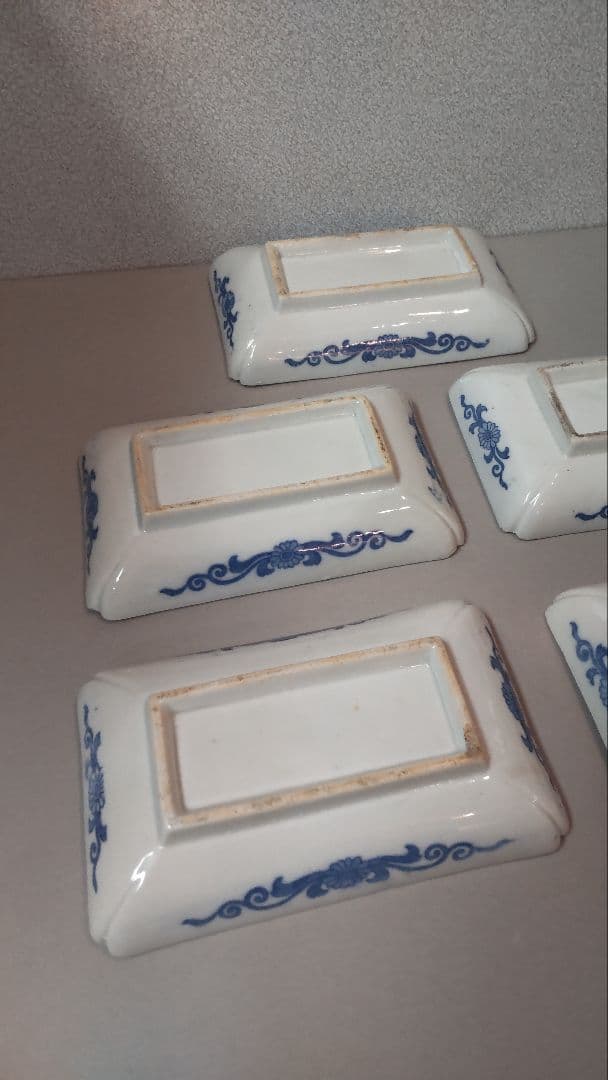 (75*Z342*2)陶芸 古伊万里小皿 食器 角皿 有田焼 骨董