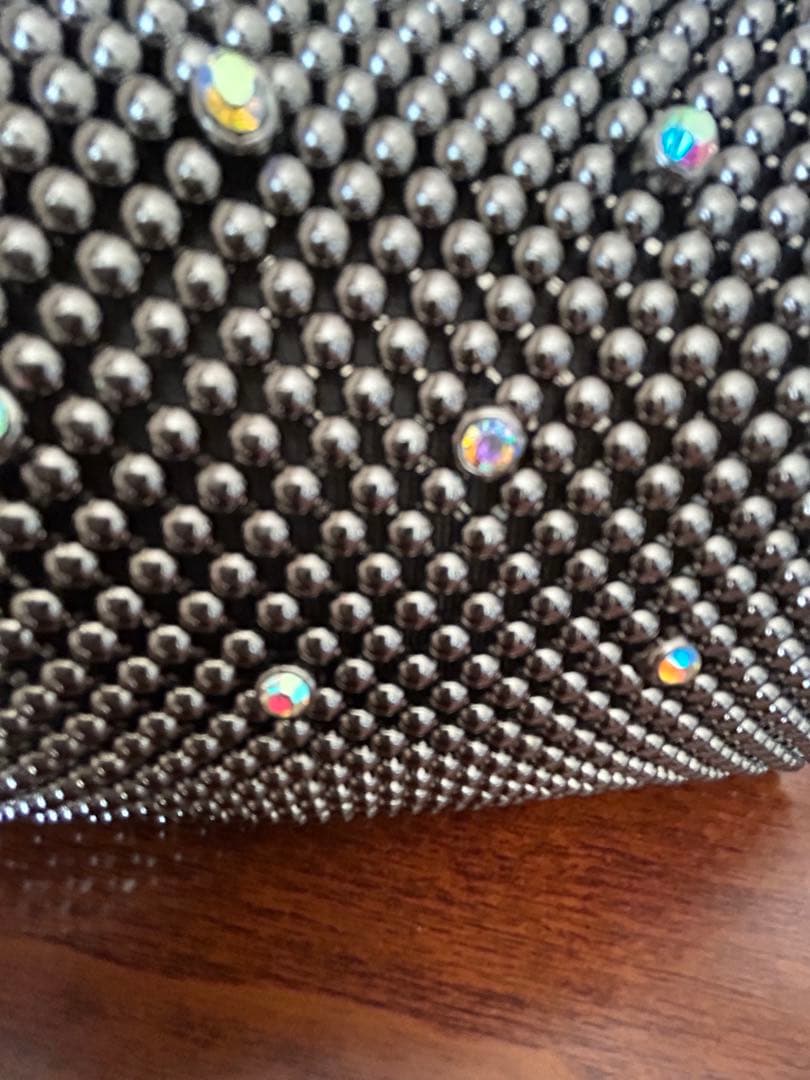 ビーズ付きパーティバッグ