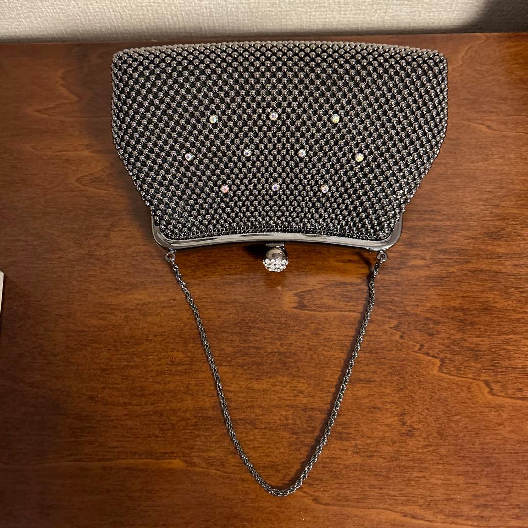 ビーズ付きパーティバッグ