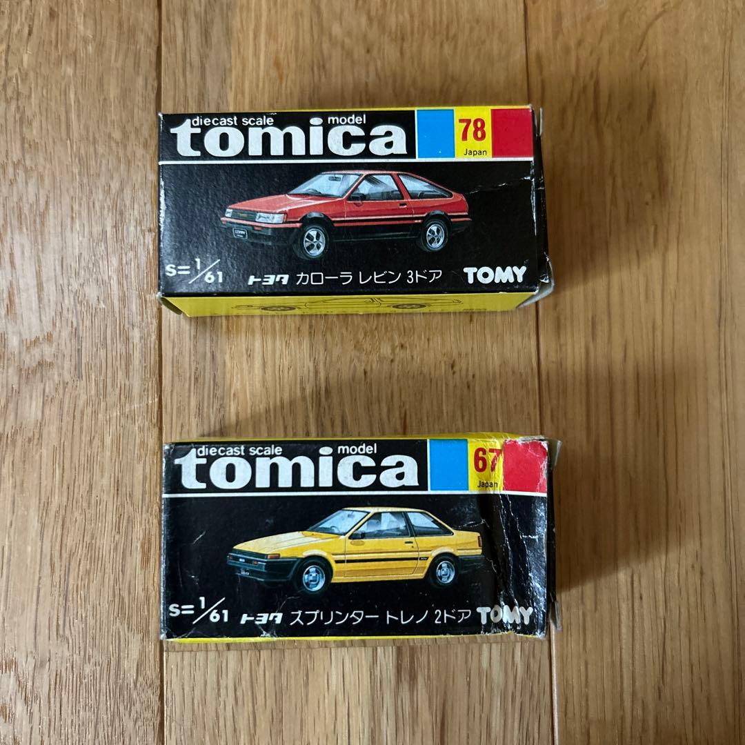 tomica トヨタカローラレビン3ドア&スプリンタートレノ2ドア