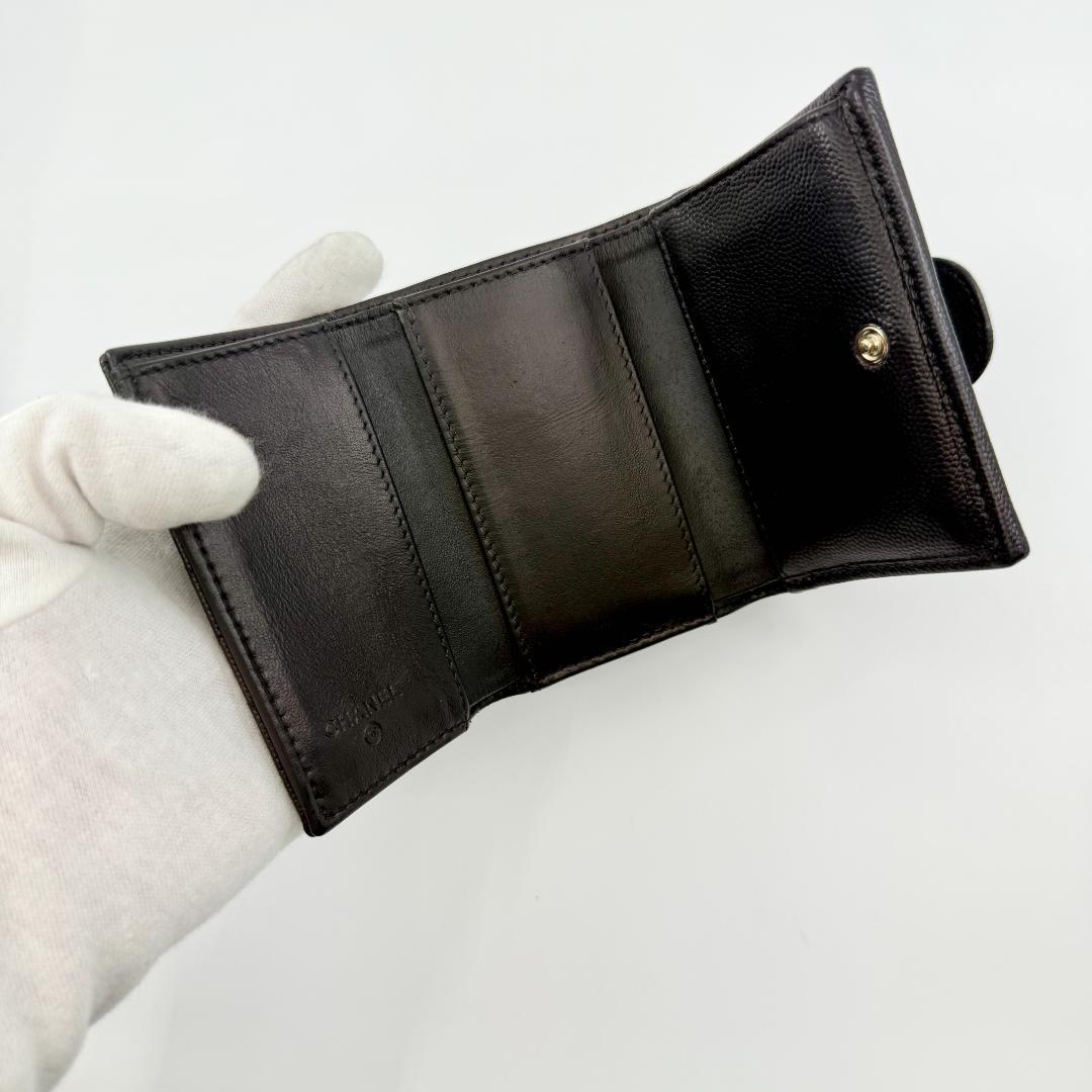 CHANEL シャネル マトラッセ スモールウォレット 三つ折り財布