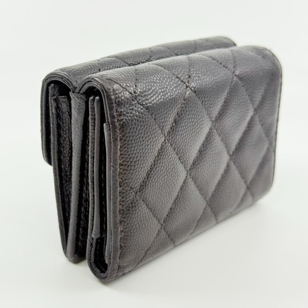 CHANEL シャネル マトラッセ スモールウォレット 三つ折り財布