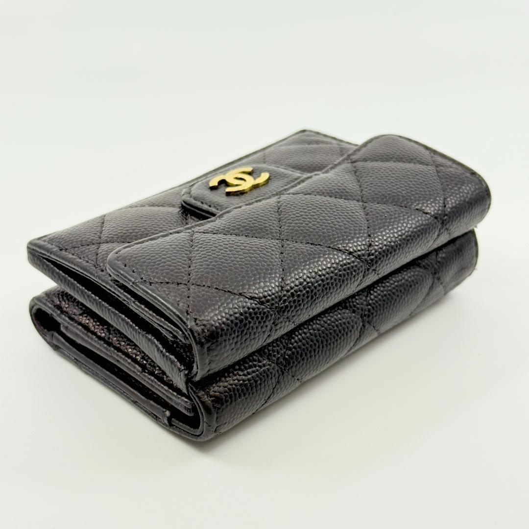 CHANEL シャネル マトラッセ スモールウォレット 三つ折り財布