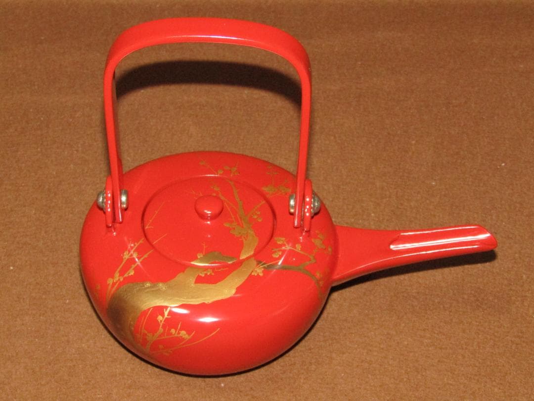 【輪島塗　蒔絵　松竹梅図　屠蘇器揃】美品　正月道具