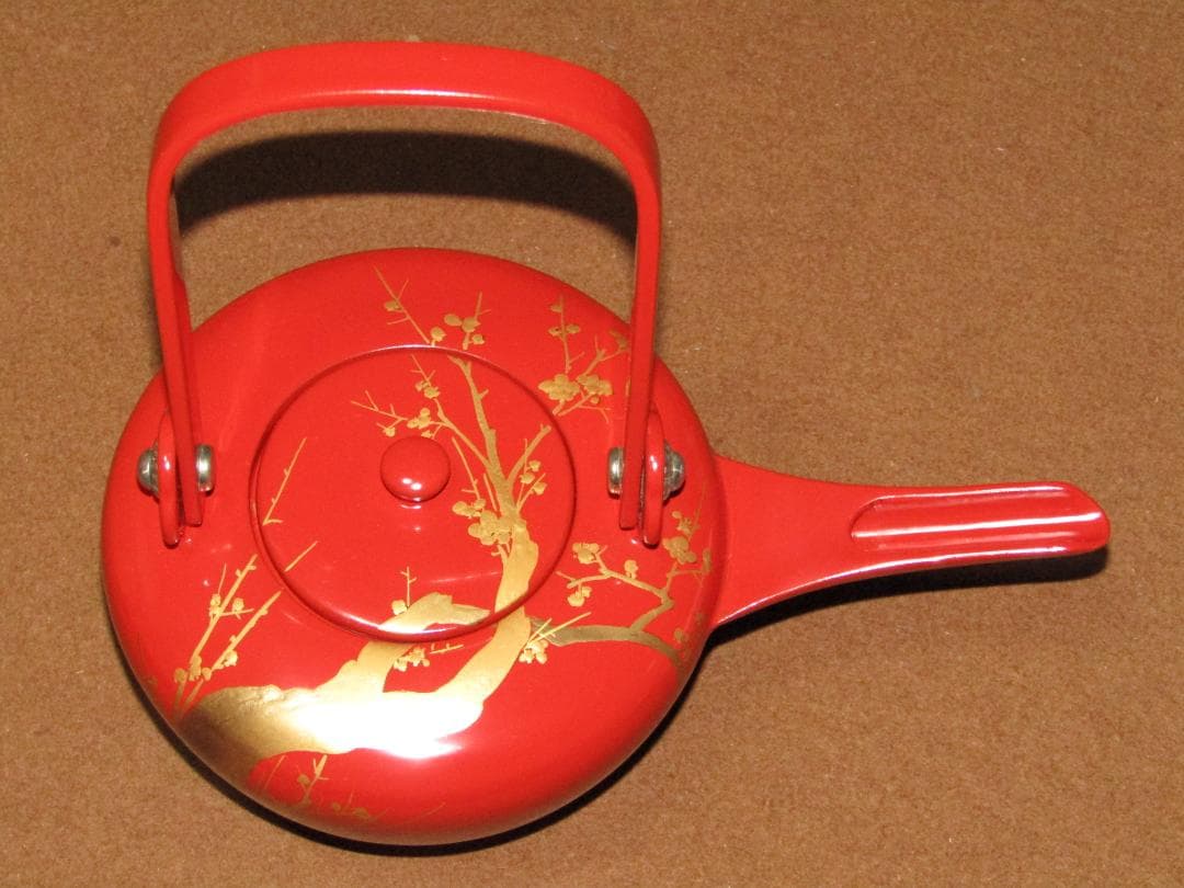 【輪島塗　蒔絵　松竹梅図　屠蘇器揃】美品　正月道具