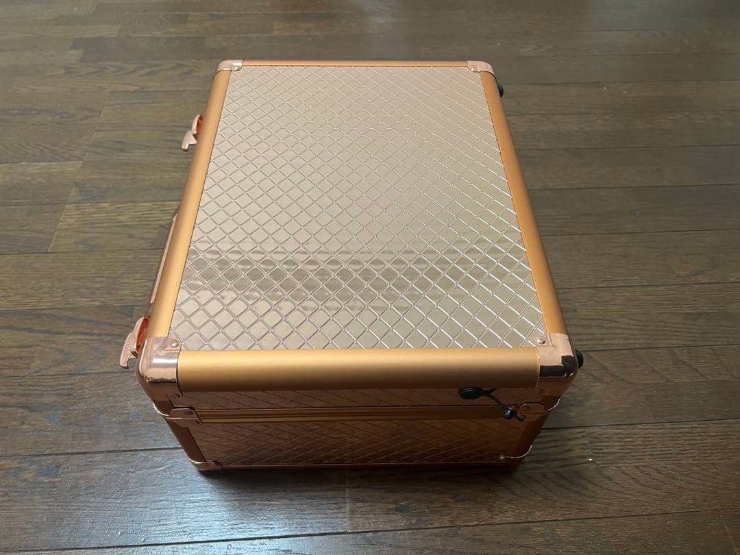 ローズゴールド メイクアップボックス LEDライト付き