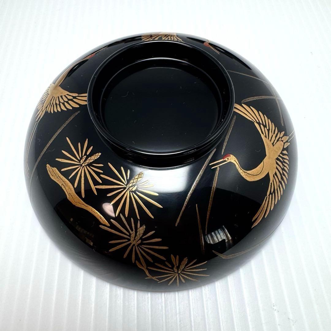 新品 輪島塗 人間国宝 大場松魚 寺井直次 蒔絵麗沢 吉祥文 10客 共箱