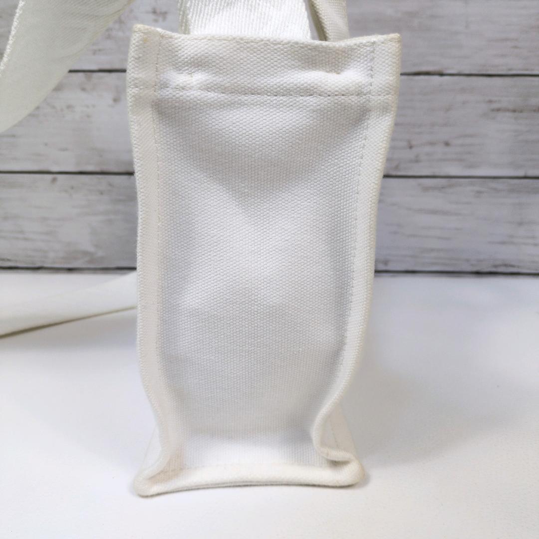 パトゥ ショルダーバッグ ハンドバッグ 2way ホワイト スモール キャンバス