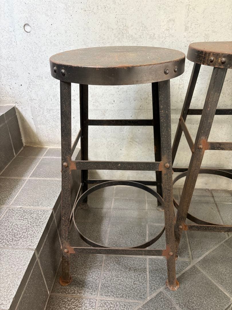 専用 3脚セット 引取限定 FLYMEe購入 アイアン製インダストリアルスツール