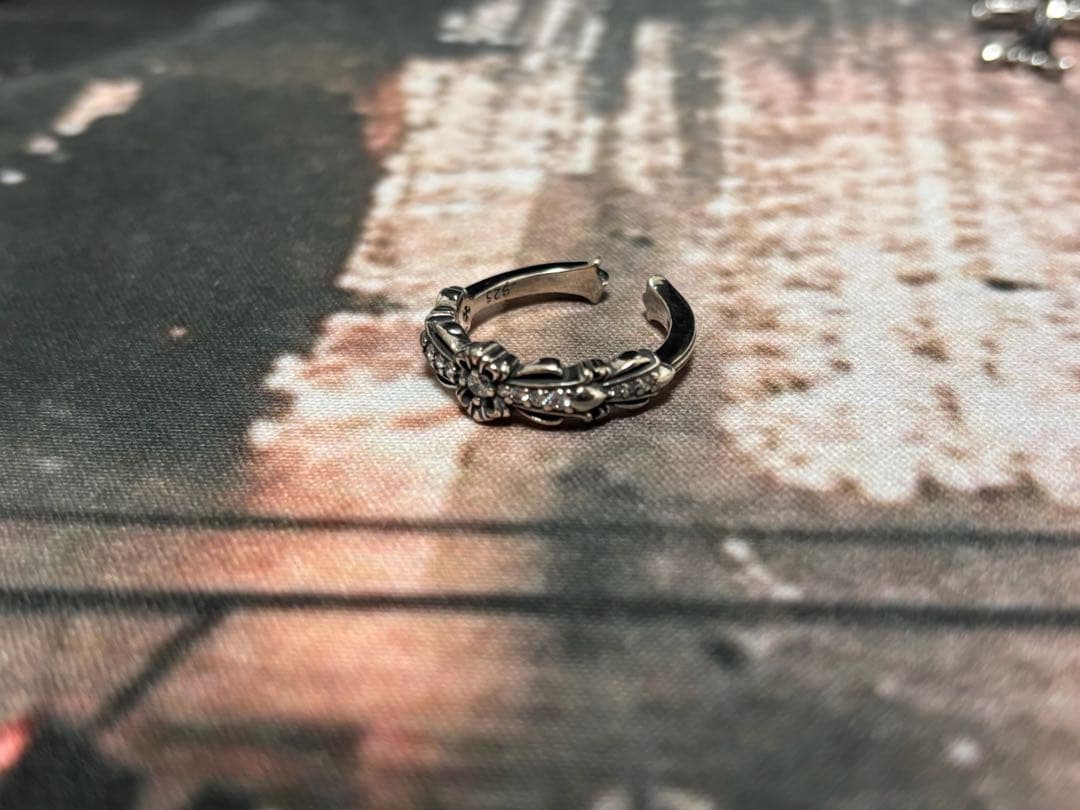 高級 シルバーストーン入り リング（新品未使用）2点セット