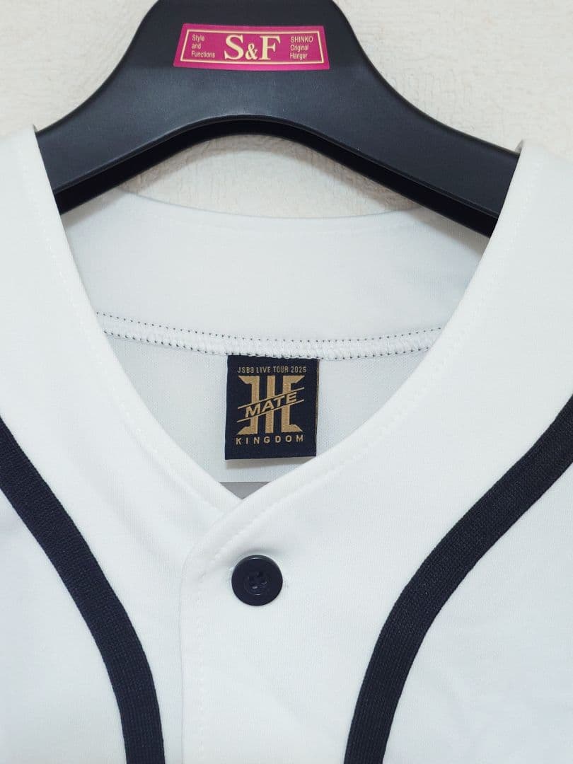 三代目 KINGDOM ベースボールシャツ 白 ホワイト