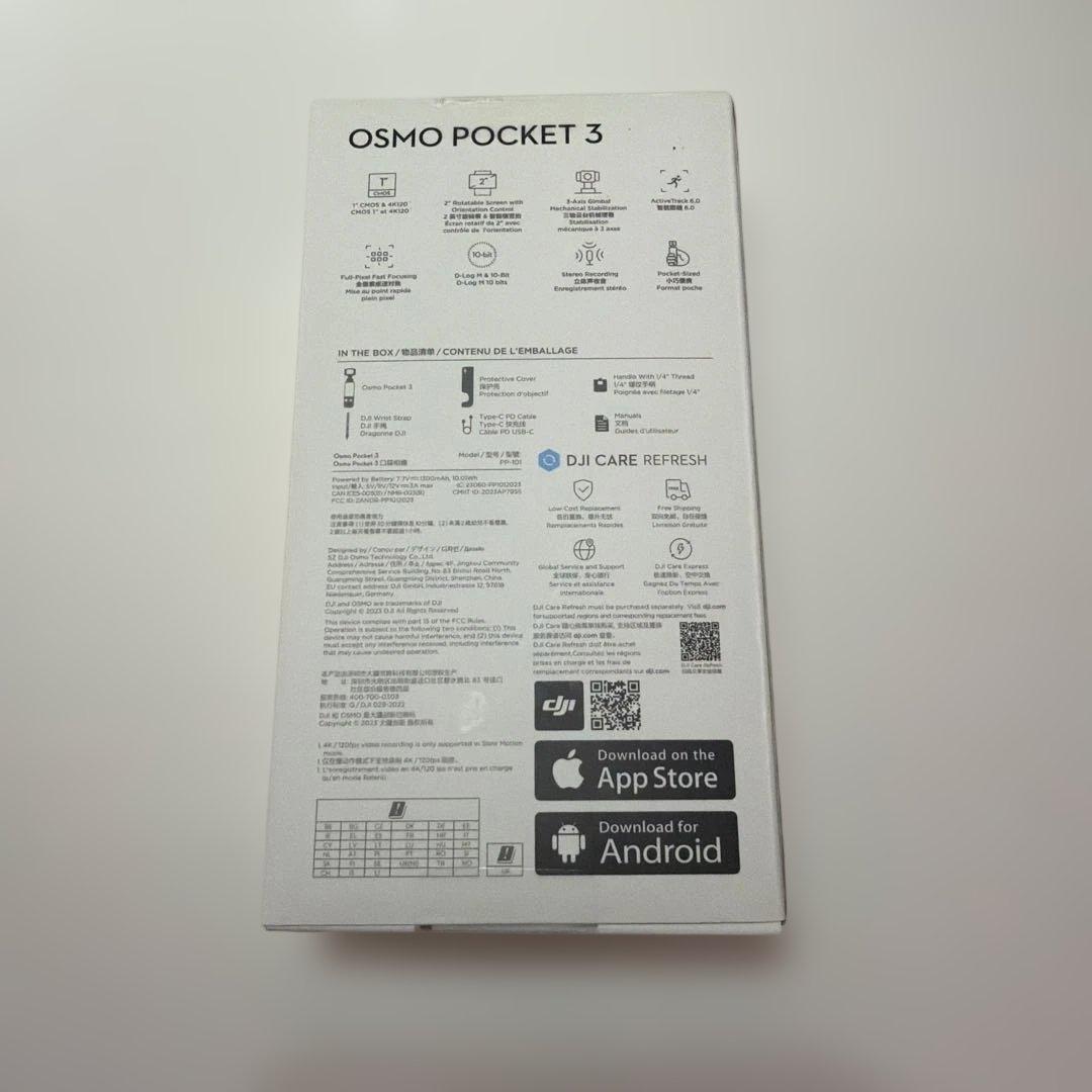 DJI Osmo Pocket 3 本体 保証期間25年12月