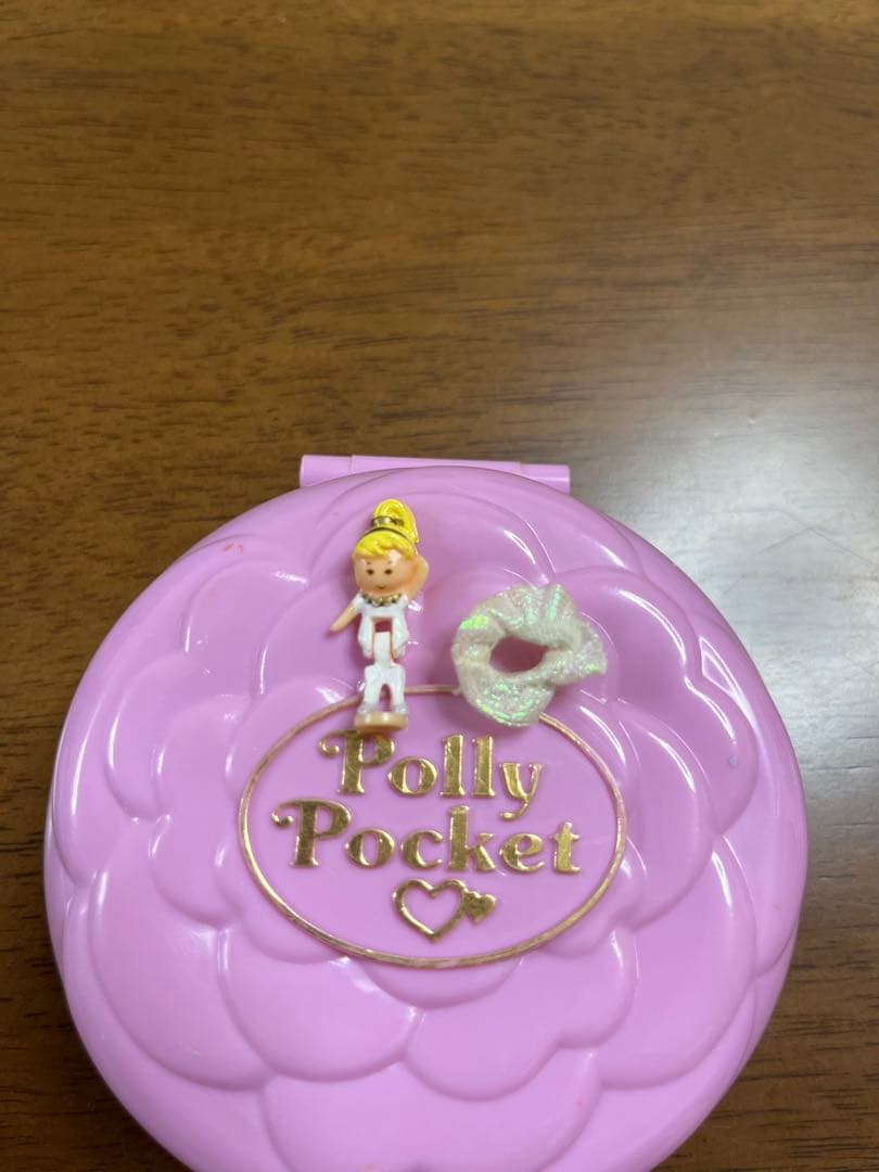 ポーリーポケット・くるりんバレリーナ・コンパクト・丸型・パープル・1993年