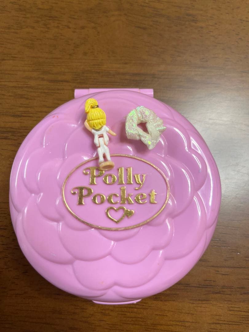 ポーリーポケット・くるりんバレリーナ・コンパクト・丸型・パープル・1993年