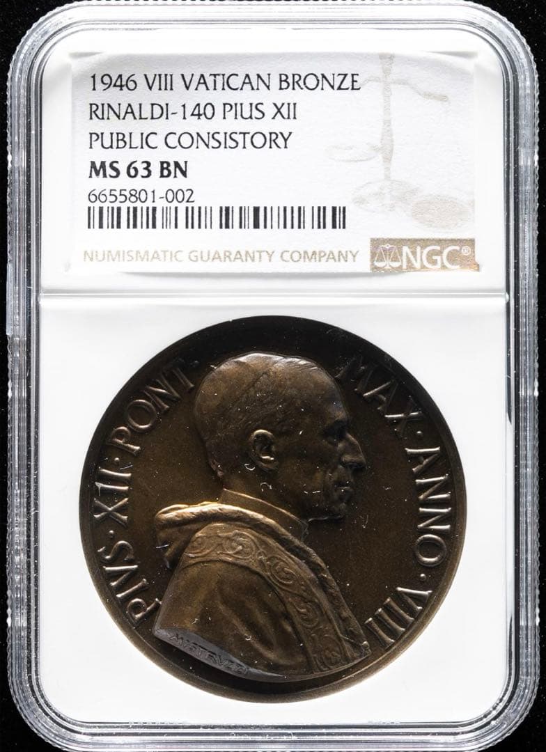 NGC Top Pop Pius XII 公会議メダル