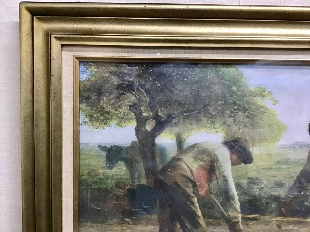 管46☆絵画☆ジャン=フラソワ・ミレー☆馬鈴薯を植える人達☆複製画