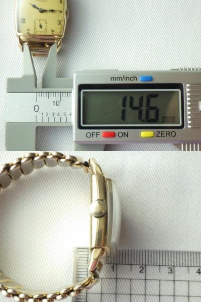 最終値下】【1945年】エルジン デラックス USA製 10金張 手巻き腕時計