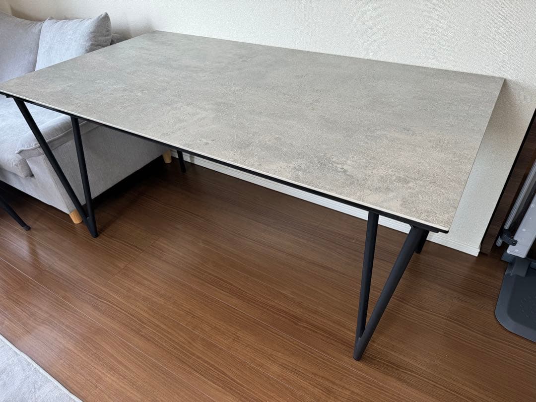 石目調 セラミックテーブル 150cmダイニングテーブル 4人掛け ニュートン