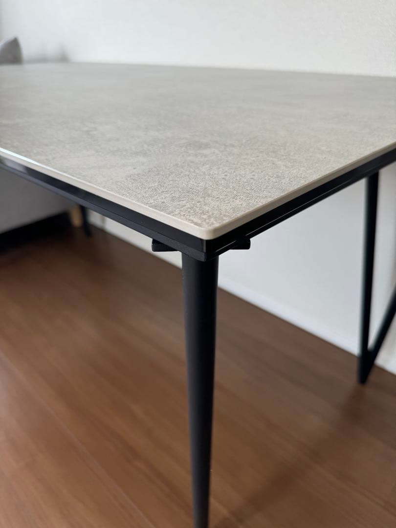 石目調 セラミックテーブル 150cmダイニングテーブル 4人掛け ニュートン