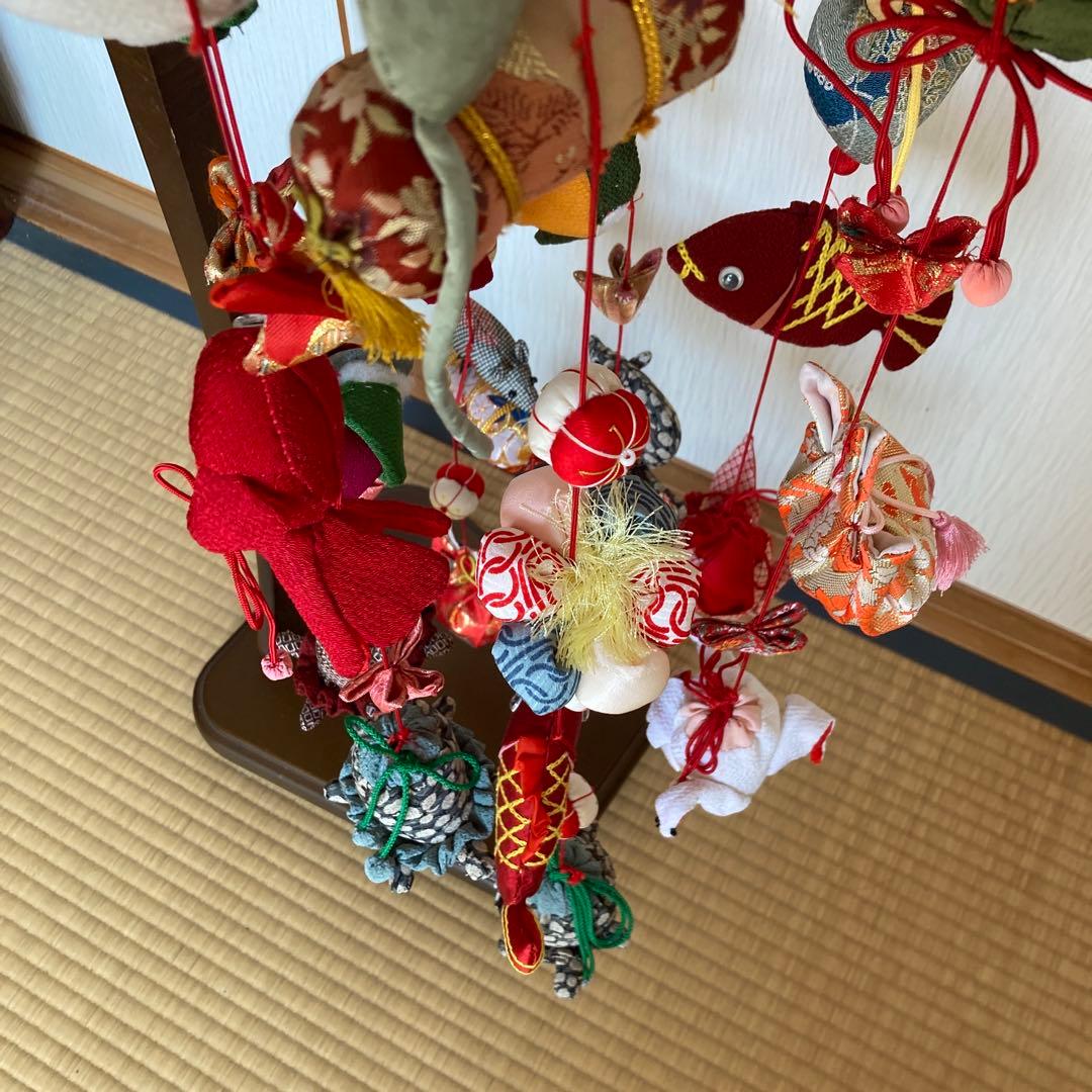 ハンドメイド⭐︎吊るし飾り⭐︎つるしびな⭐︎正絹・ちりめん♡ひな祭り