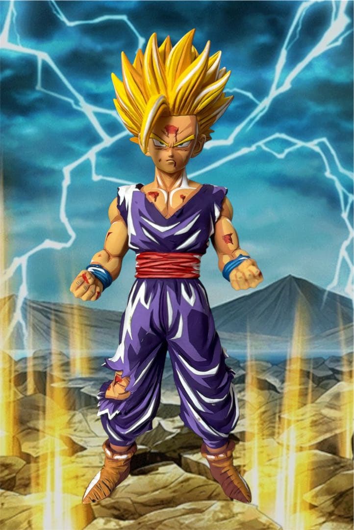 リペイント ドラゴンボール 超サイヤ人孫悟飯 二次元彩色 2D MSP