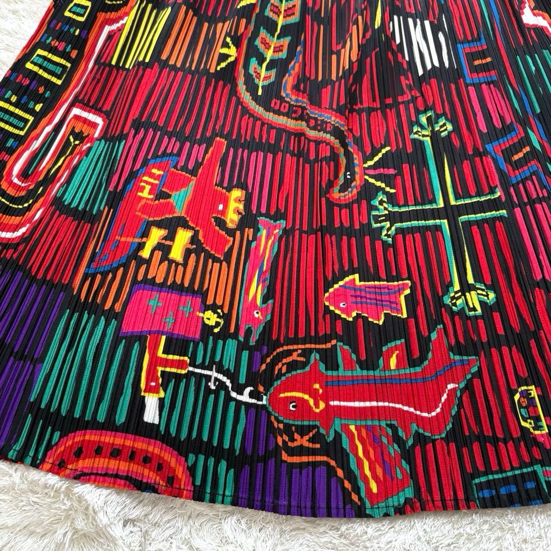 極美品☆希少☆プリーツプリーズ☆イッセイミヤケ☆お洒落なスカート☆サイズ２