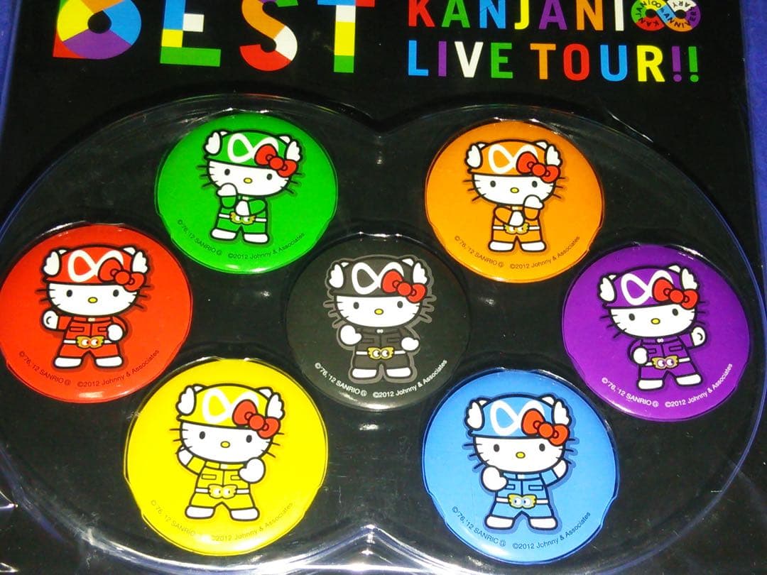 関ジャニ∞×ハローキティマスコット　エイトレンジャー+8EST 缶バッジセット