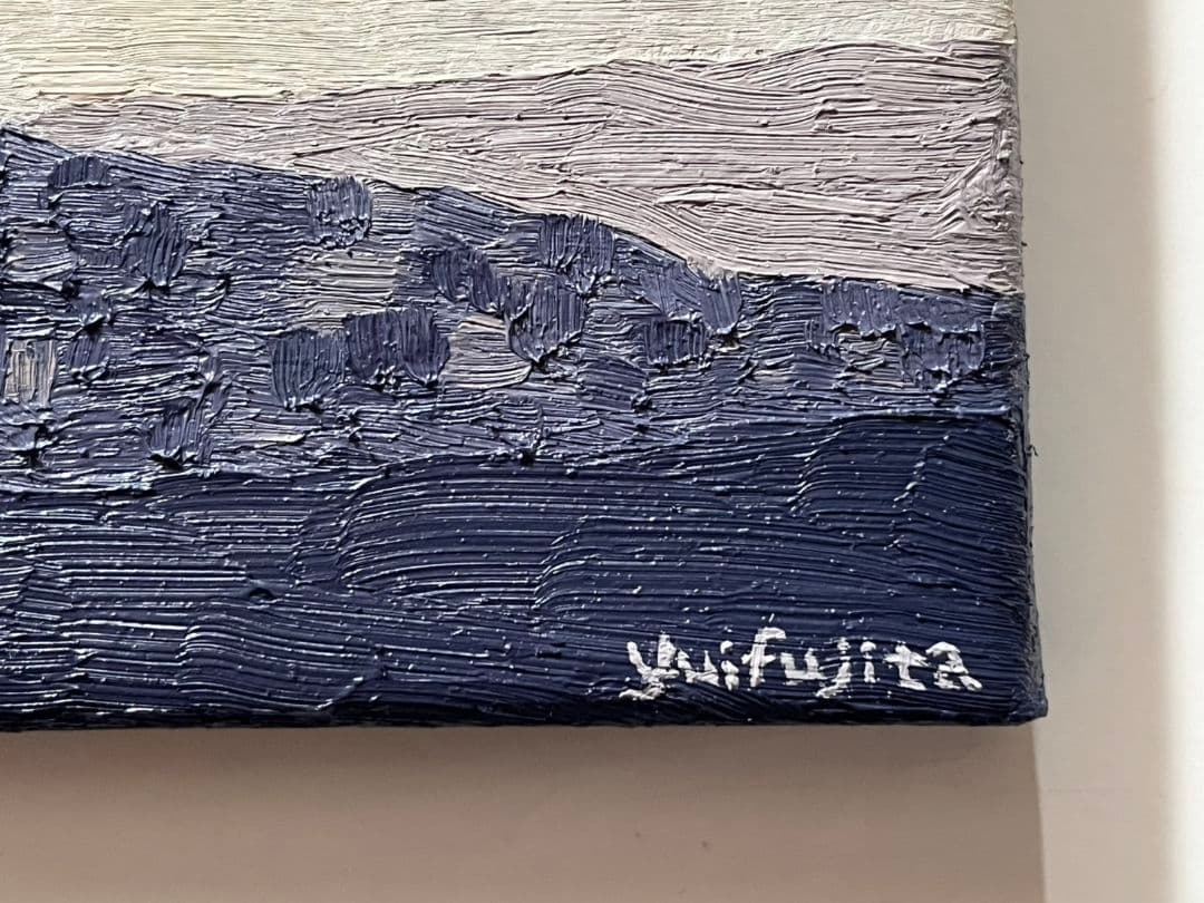 油彩画　小さな灯り