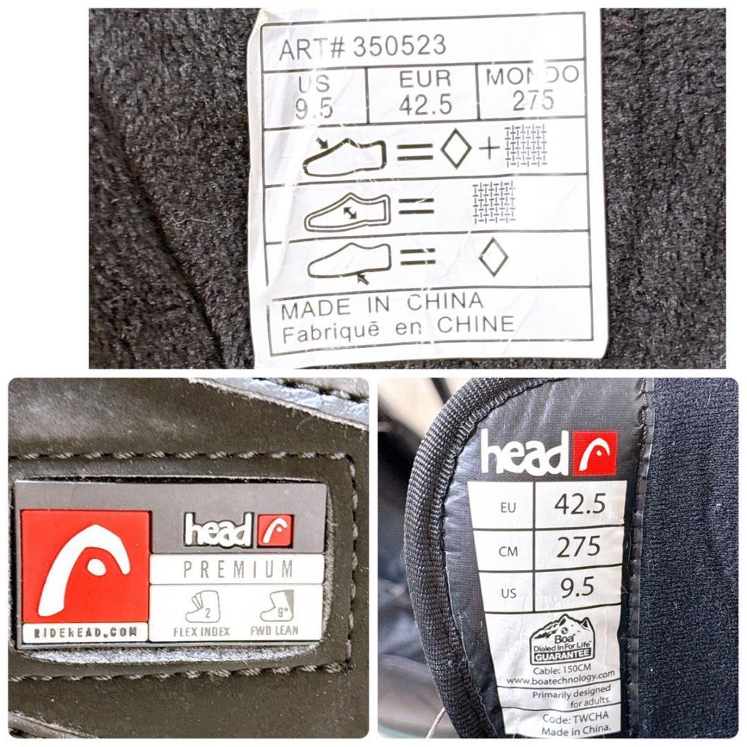 HEAD ヘッド メンズ スノーボード ブーツ PREMIUM BOA 27.5