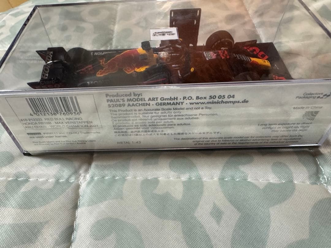 専用1/43M.フェルスタッペン ワールドチャンピオン 2021 アブダビ GP
