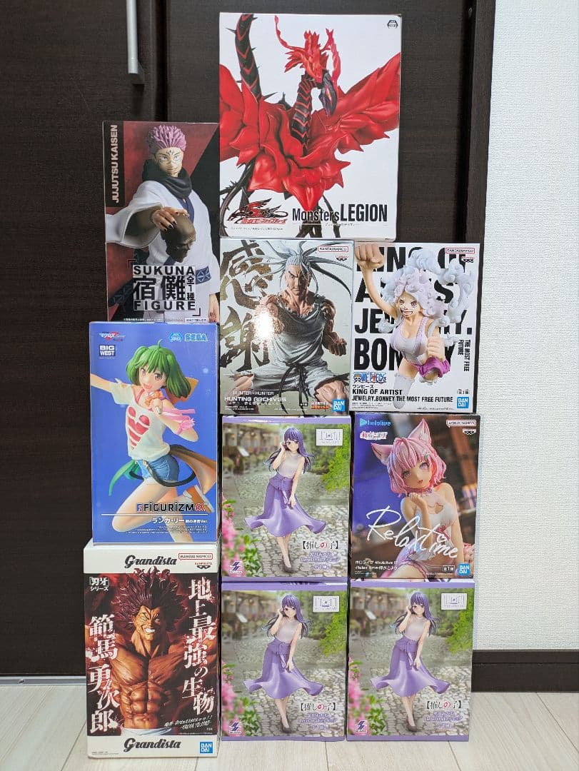フィギュア まとめ売り 呪術廻戦 宿儺 範馬勇次郎 ワンピース ボニー