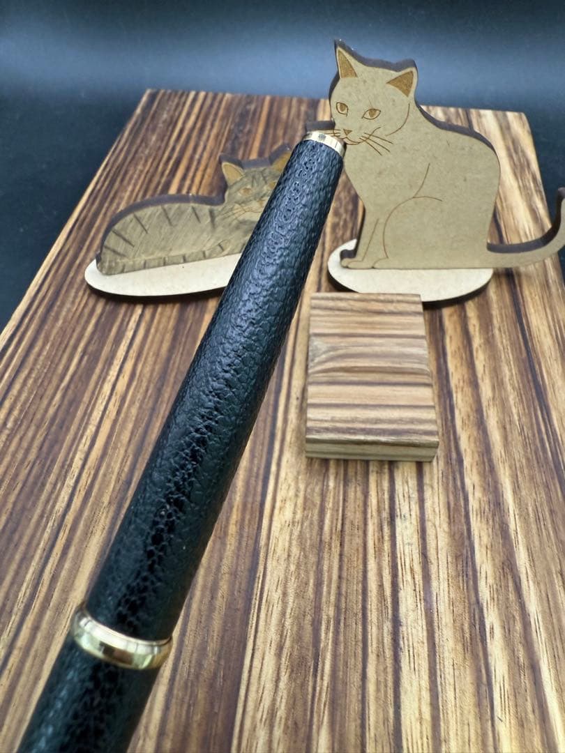 プラチナ 万年筆ペン先18k PLATINUM花柄 シープ本革 ヴィンテージ昭和