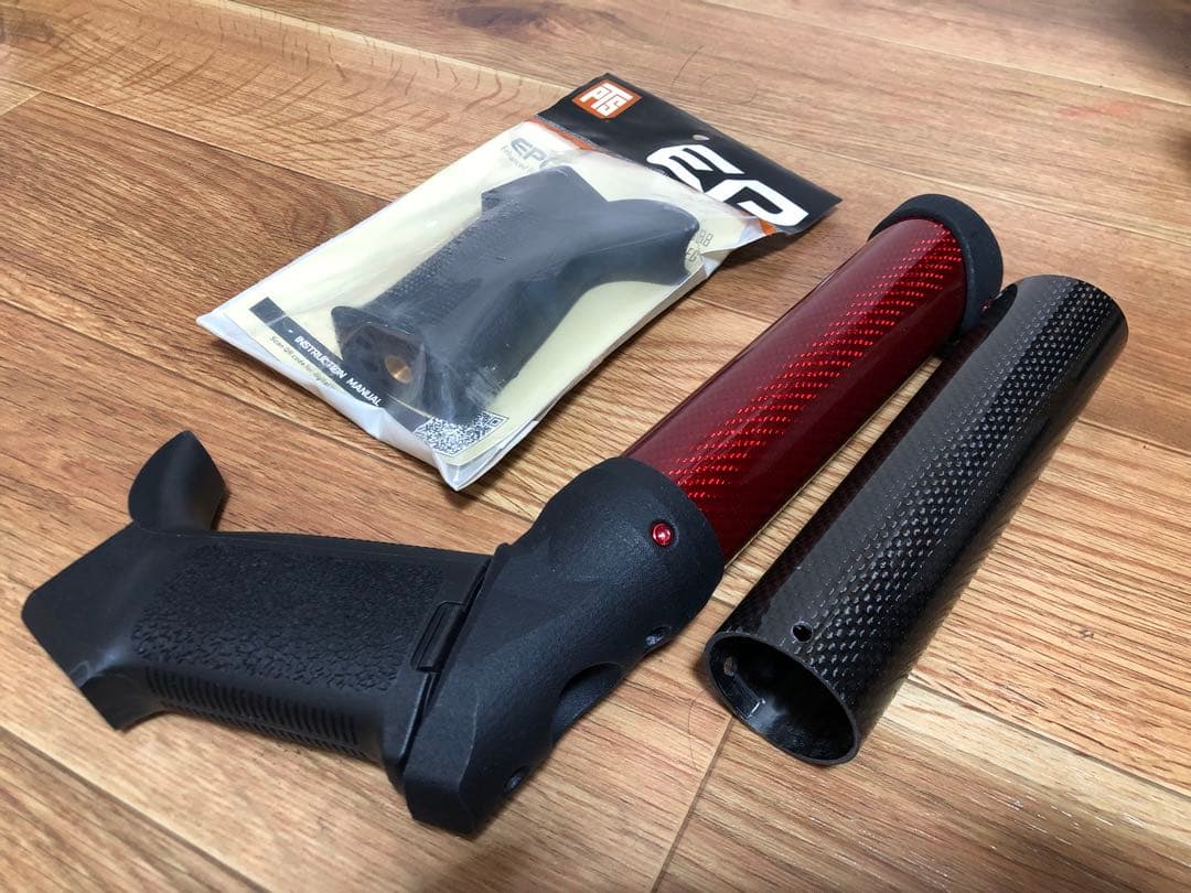 M4 トイガン　ユニバーサルAEGカーボンファイバータンクスタイルストック。