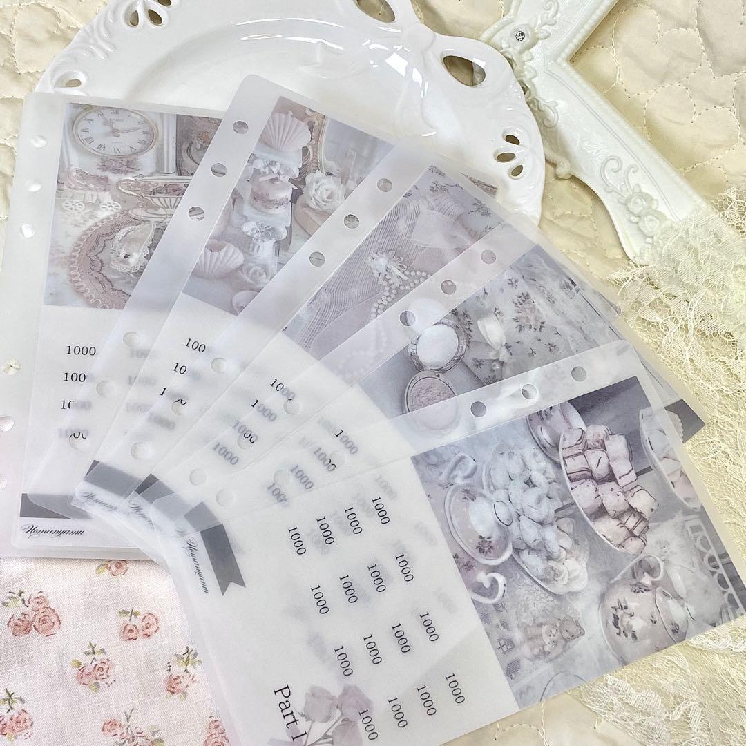 アクリルバインダー　saving バインダー　韓国　貯金バインダー