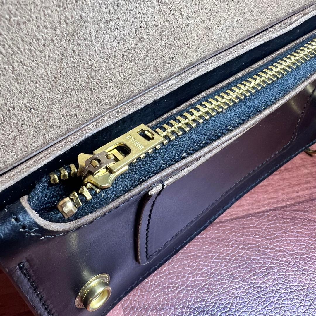 ゆう様オーダー品【トラッカーウォレット ロング3層】クロムエクセル ゴールド