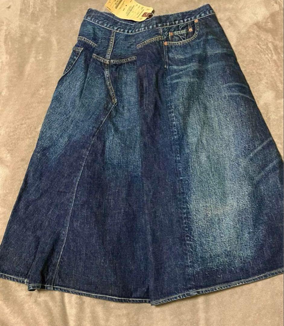 デニムダンガリー リメイクフレアデニムスカート160新品タグ付デニム&ダンガリー