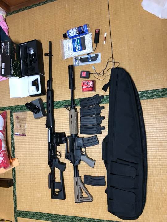 サバゲー引退品 SWAT装備セット ベスト/エアガン/ハンドガン/ゴーグル