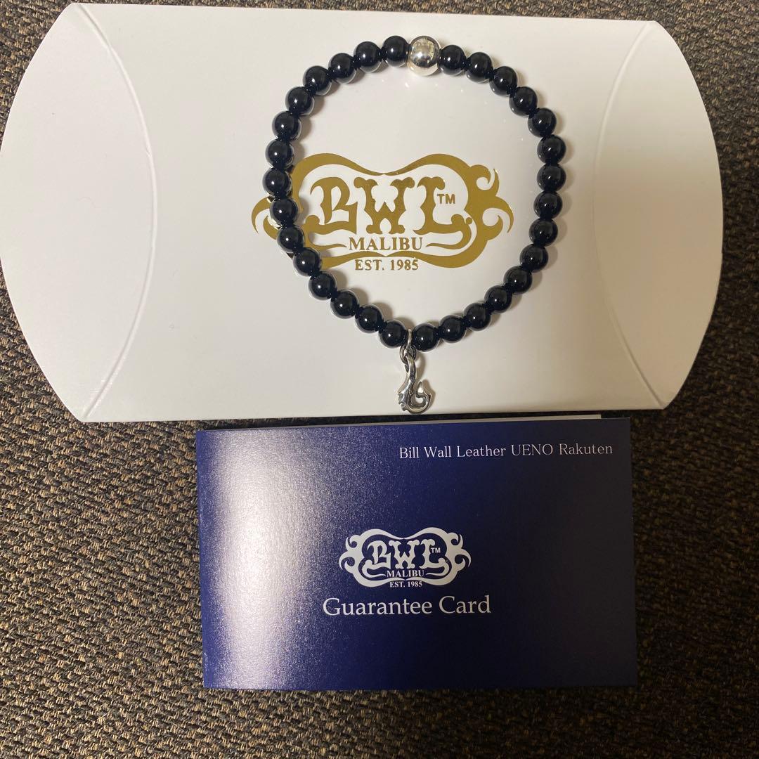 BWL オニキスビーズ フィッシュフックチャーム ブレスレット　サイズM