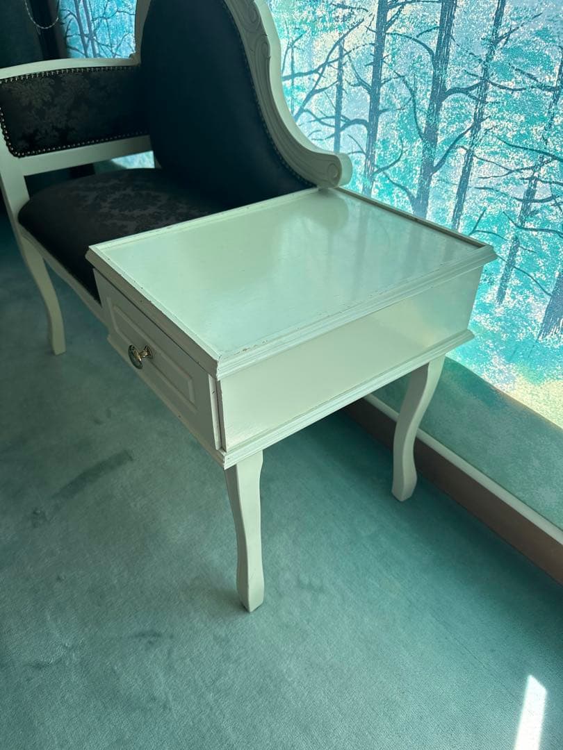 イタリア家具 ヨーロッパ家具 イタリア製家具 電話台付ベンチ アンティーク